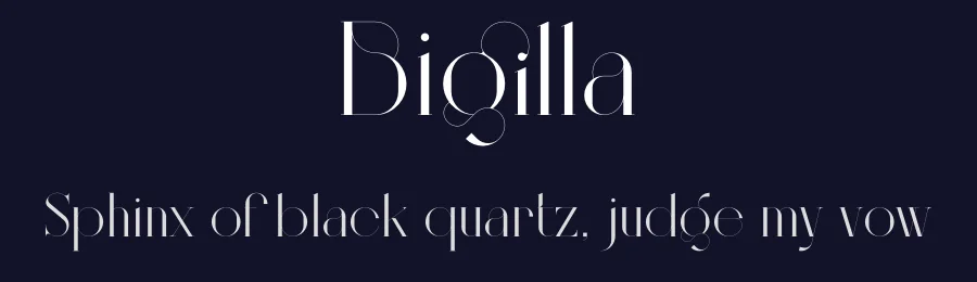 Bigilla by Jérémie Gauthier — Decorative Font — thumbnail 2