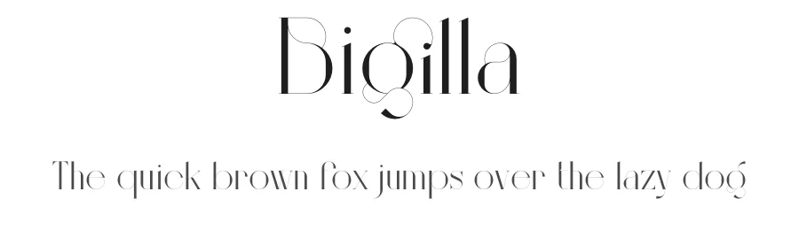 Bigilla by Jérémie Gauthier — Decorative Font
