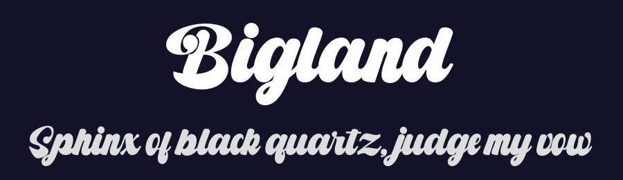 Bigland by LetterFreshStudio — Script Handwritten Font — thumbnail 2