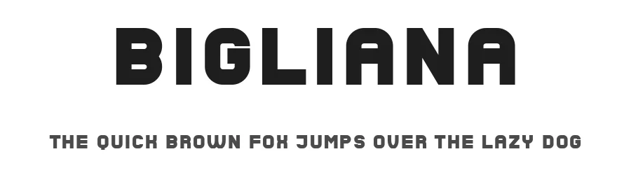 Bigliana by Vladimir Nikolic — Sans Serif Font