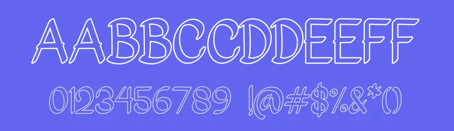 Bigoutliner by Sibelumpagi — Decorative Font — thumbnail 3