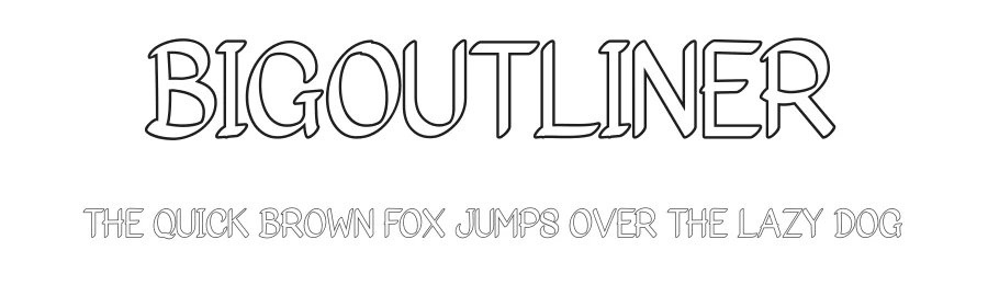 Bigoutliner by Sibelumpagi — Decorative Font