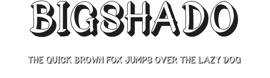 Bigshado by Sibelumpagi — Decorative Font