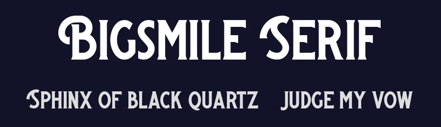 Bigsmile Serif by iqrotype — Decorative Font — thumbnail 2
