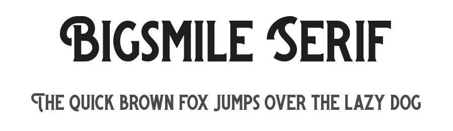 Bigsmile Serif by iqrotype — Decorative Font