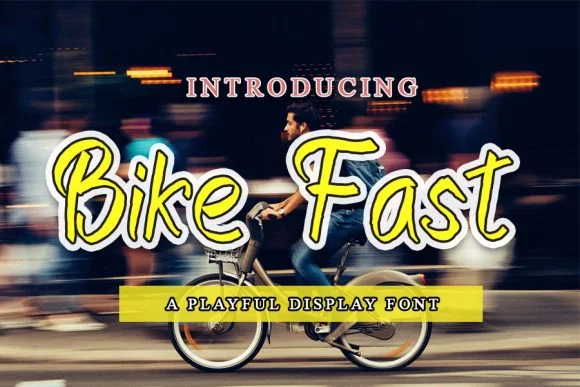 Bike Fast Font by shiddiq.art — Script Handwritten Font