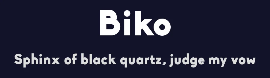 Biko by Marco Ugolini — Sans Serif Font — thumbnail 2