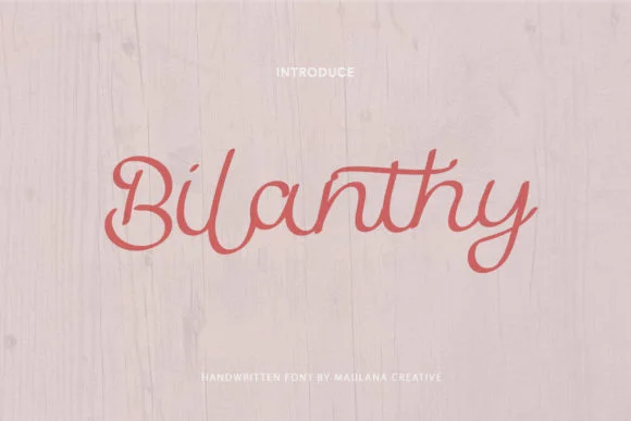 Bilanthy Font by Maulana Creative — Script Handwritten Font