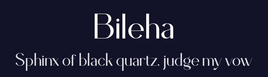 Bileha by Slide Shoot Type — Sans Serif Font — thumbnail 2