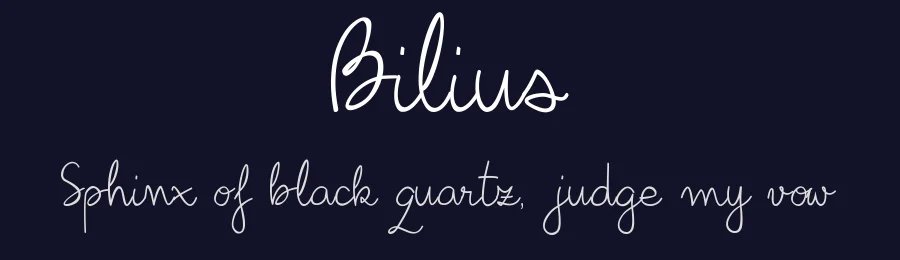 Bilius by BiliBus — Script Handwritten Font — thumbnail 2