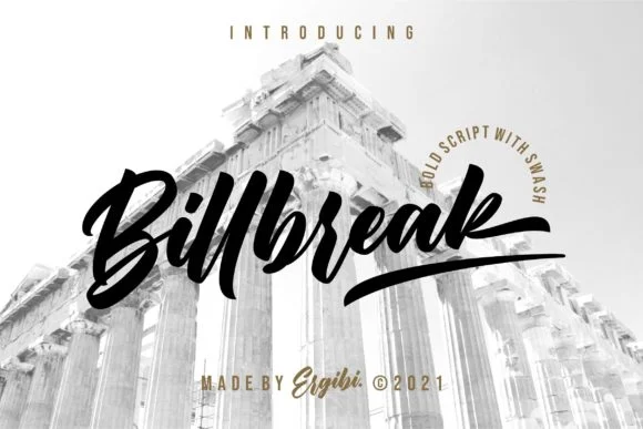 Billbreak Font by ergibi studio — Script Handwritten Font