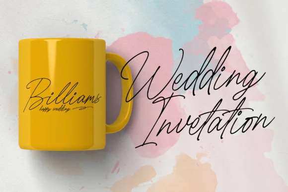 Billiams Font by alphaleonis.studio — Script Handwritten Font — thumbnail 5
