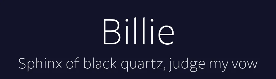 Billie by Font People — Sans Serif Font — thumbnail 2