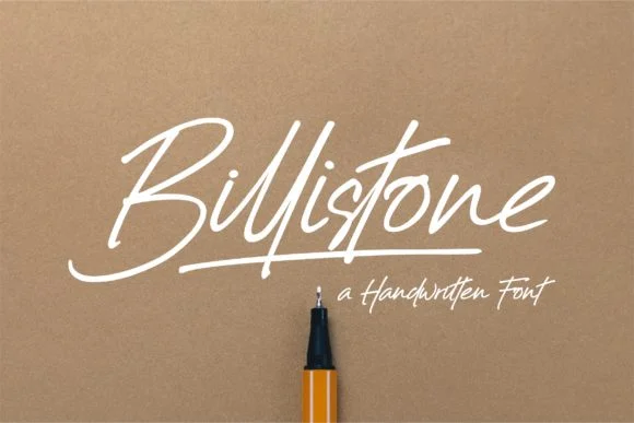 Billistone Font by ergibi studio — Script Handwritten Font