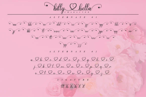 Billy Bella Font by YanStudio — Script Handwritten Font — thumbnail 9