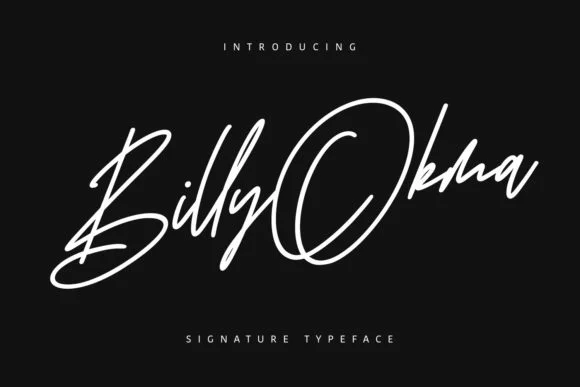 Billy Okma Font by Maulana Creative — Script Handwritten Font