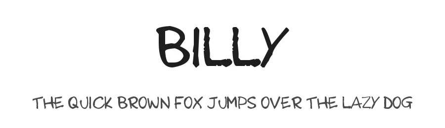 Billy by Mark Joshua — Decorative Font
