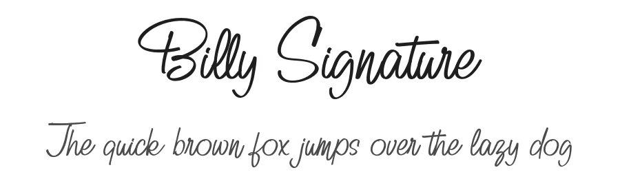 Billy Signature