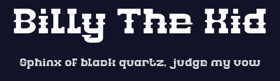 Billy The Kid by weknow — Decorative Font — thumbnail 2