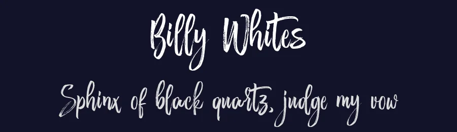 Billy Whites by Debut Studio — Script Handwritten Font — thumbnail 2
