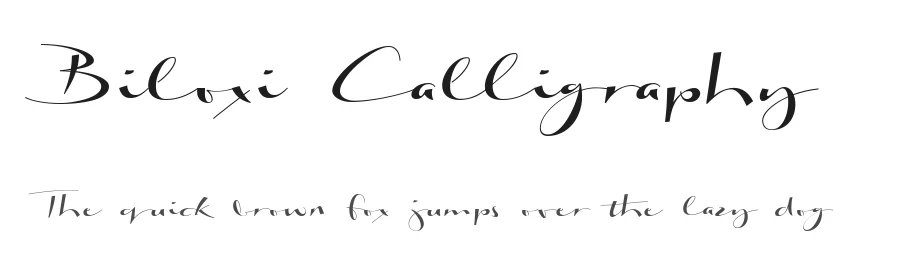 Biloxi Calligraphy