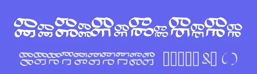 Binary Verges by Albert Verges — Dingbats Font — thumbnail 3