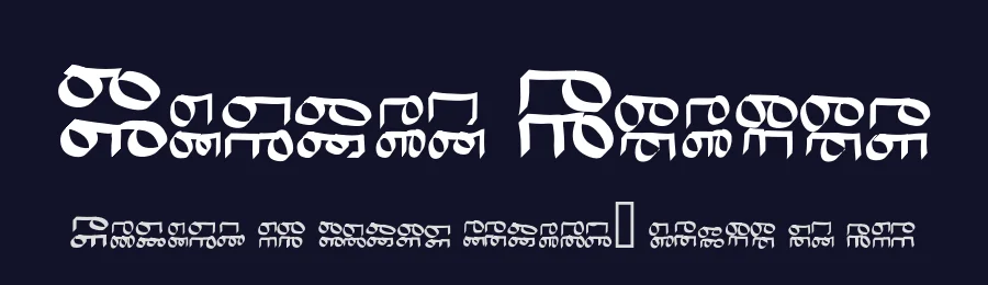 Binary Verges by Albert Verges — Dingbats Font — thumbnail 2