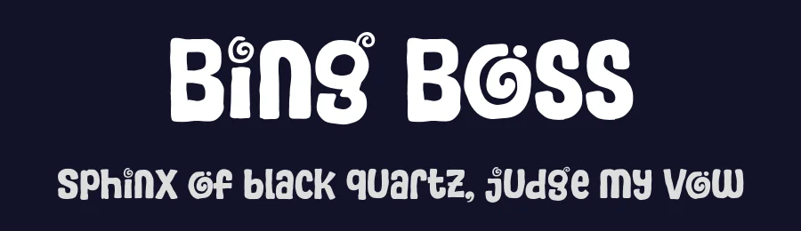 Bing Boss by Khurasan — Decorative Font — thumbnail 2
