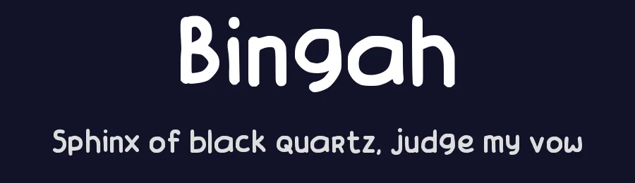 Bingah by Starin Sani — Script Handwritten Font — thumbnail 2