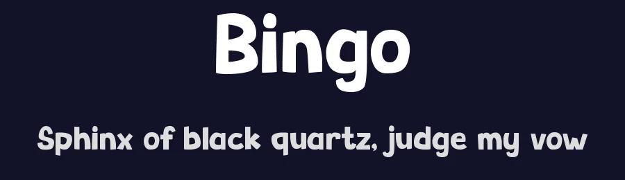 Bingo by Pinisiart — Decorative Font — thumbnail 2
