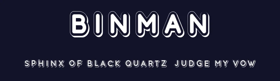Binman by Vladimir Nikolic — Decorative Font — thumbnail 2