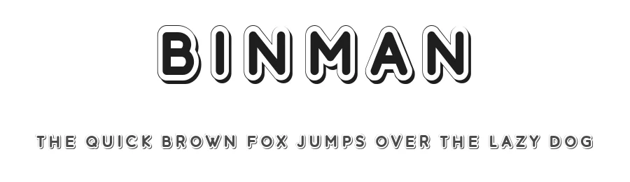 Binman by Vladimir Nikolic — Decorative Font
