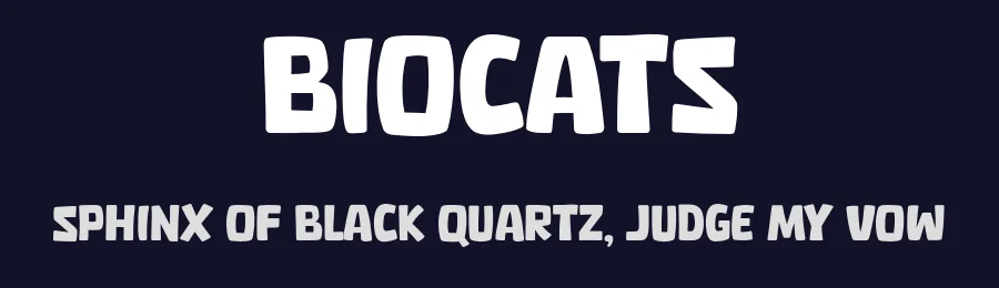 Biocats by Khurasan — Decorative Font — thumbnail 2