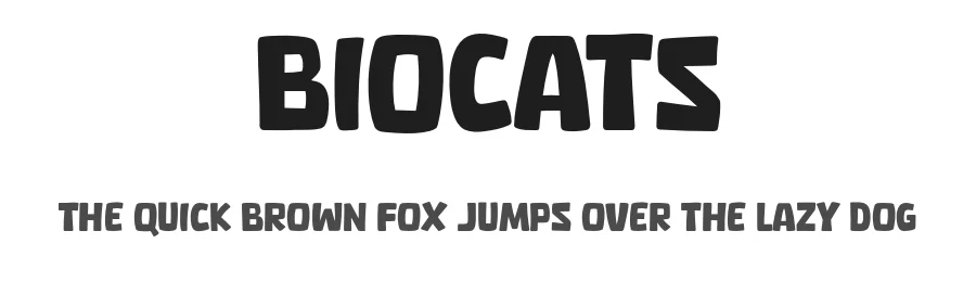 Biocats by Khurasan — Decorative Font