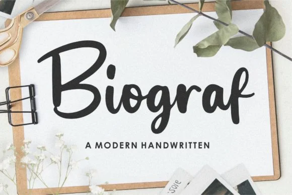 Biograf Font by Balpirick — Script Handwritten Font