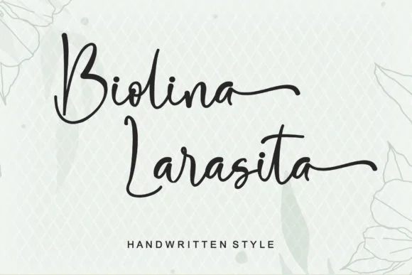 Biolina Larasita Font by Letterafa Studio — Script Handwritten Font