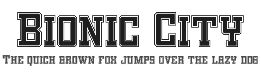 Bionic City by Akhmad Afandhi — Decorative Font