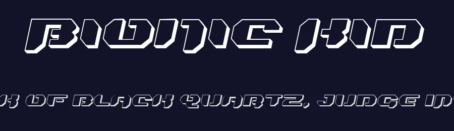 Bionic Kid by Pizzadude — Display Font — thumbnail 2
