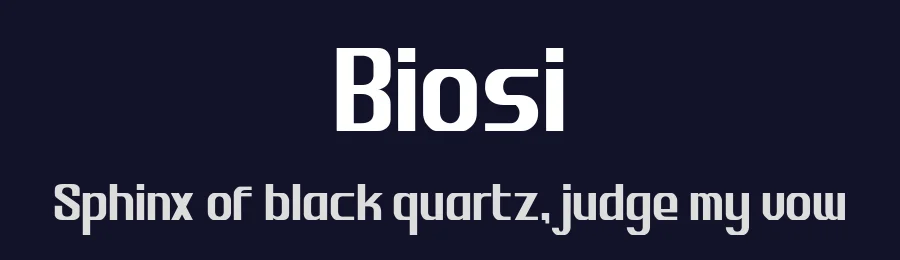 Biosi by herulogo — Sans Serif Font — thumbnail 2