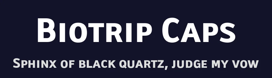 Biotrip Caps by deFharo — Sans Serif Font — thumbnail 2