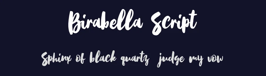 Birabella Script by ijem — Script Handwritten Font — thumbnail 2