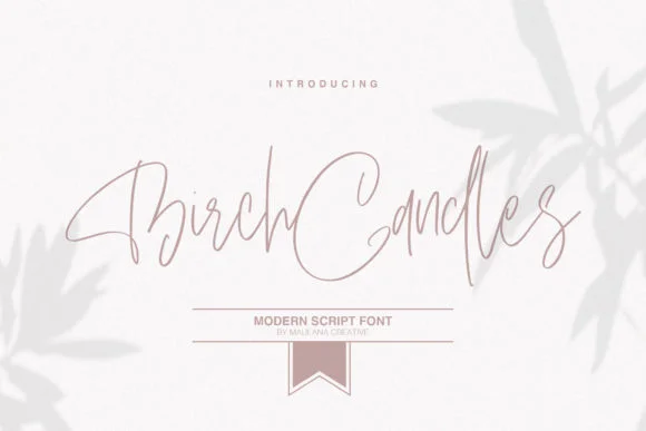 Birch Candles Font by Maulana Creative — Script Handwritten Font