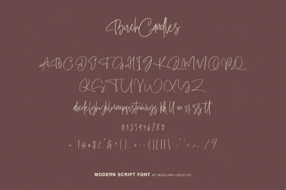 Birch Candles Font by Maulana Creative — Script Handwritten Font — thumbnail 8