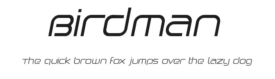 Birdman by Utopia β Display Font
