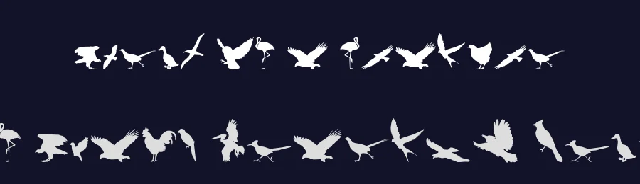 Birds of a Feather by Iconian Fonts — Dingbats Font — thumbnail 2