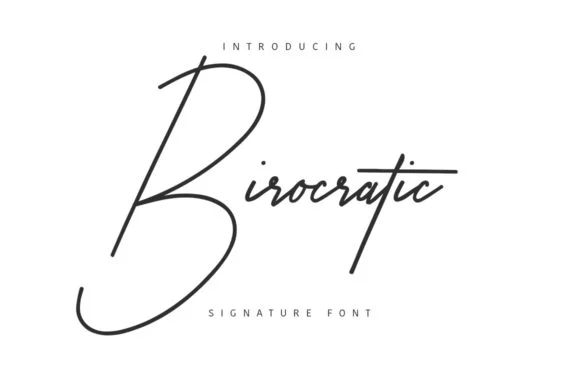 Birocratic Font by Maulana Creative — Script Handwritten Font