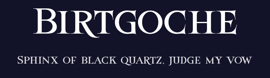 Birtgoche by ilhamtaro — Serif Font — thumbnail 2
