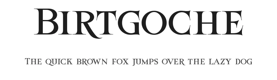 Birtgoche by ilhamtaro — Serif Font