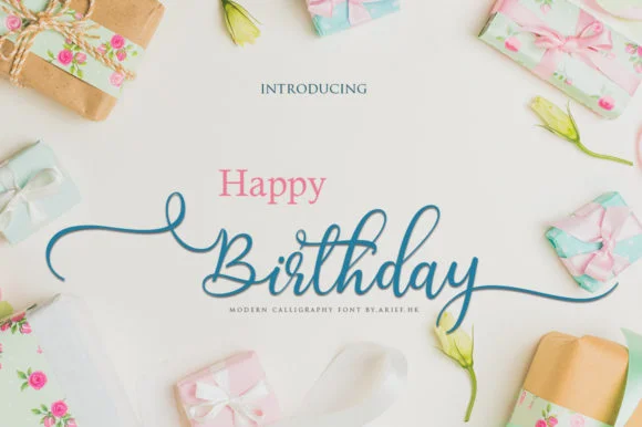 Birthday Font by Arief.hk — Script Handwritten Font