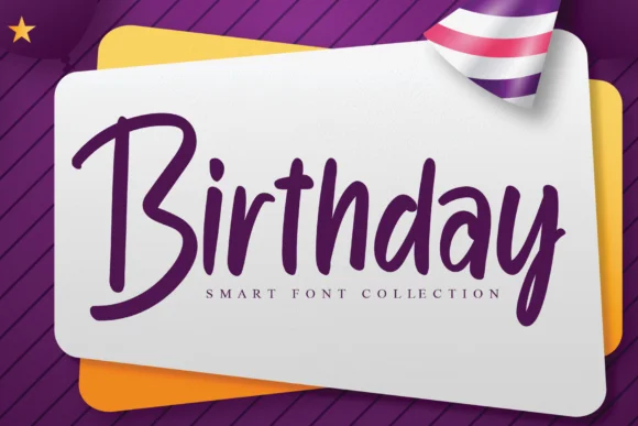 Birthday Font by Misterletter.co by Misterletter.co — Script Handwritten Font